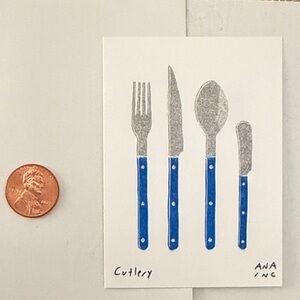 Inciardi mini print - cutlery